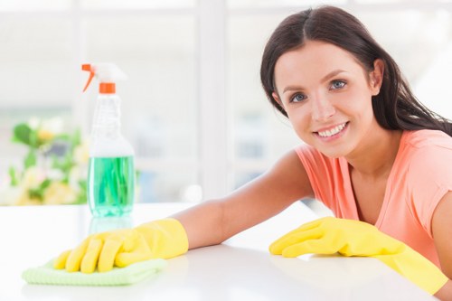 Professional Vauxhall carpet cleaners deep cleaning a living room carpet
