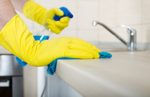 Steam cleaning carpet fibers during Vauxhall carpet cleaning